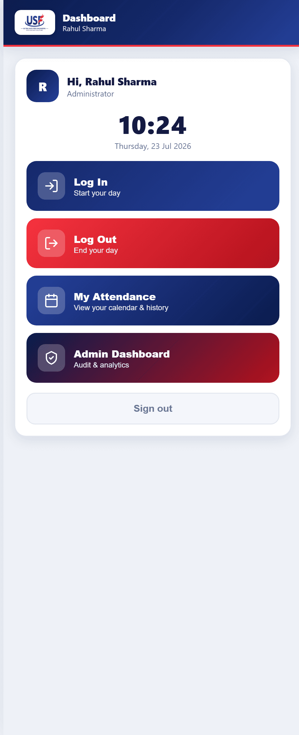 USF Attendance Portal